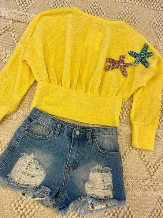 Fun & Fun Yellow Sweater