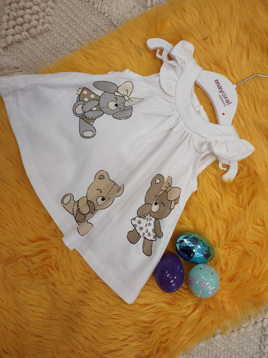 Bear' baby girl set