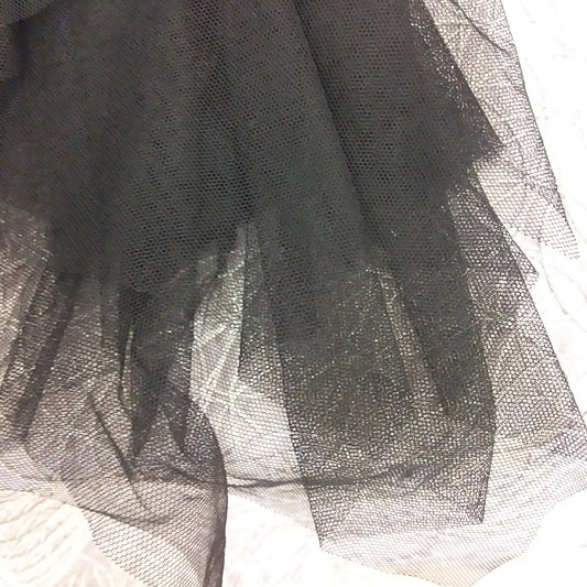 Ivory and Black Tulle Dress